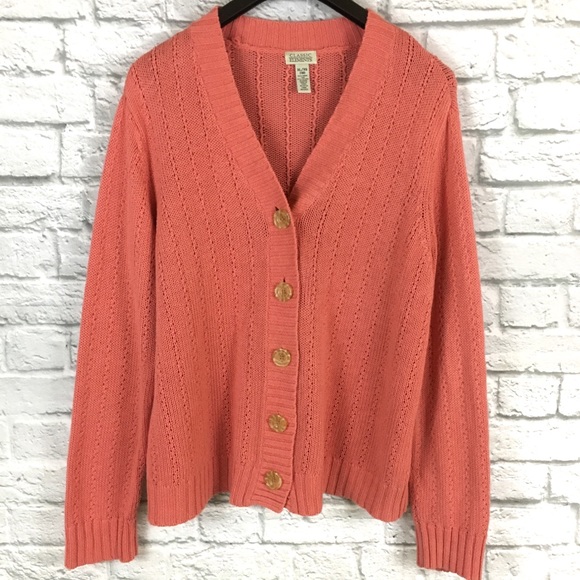 Classic Elements Chunky Knit Button Cardigan Sz XL - Picture 1 of 6